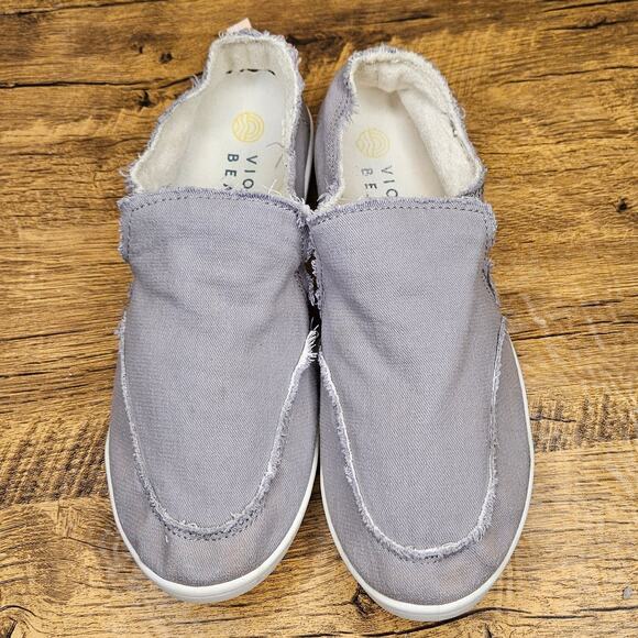 Vionic Malibu Grey SLip on beach shoes loafters size 8 womens - Picture 4 of 8